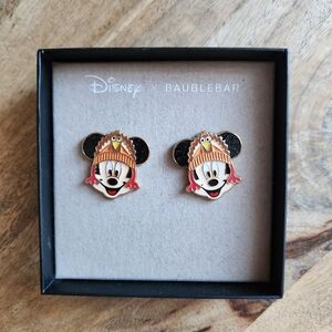 Disney Baublebar Mickey Turkey Hat Earrings